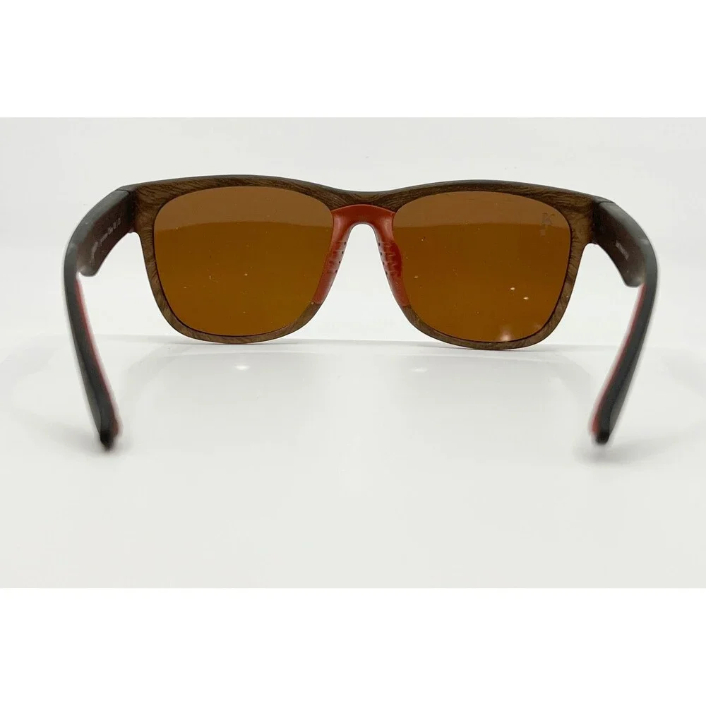 Goodr Sunglasses Unisex Brown Wood Grain Polarized Just Knock it On! One Size